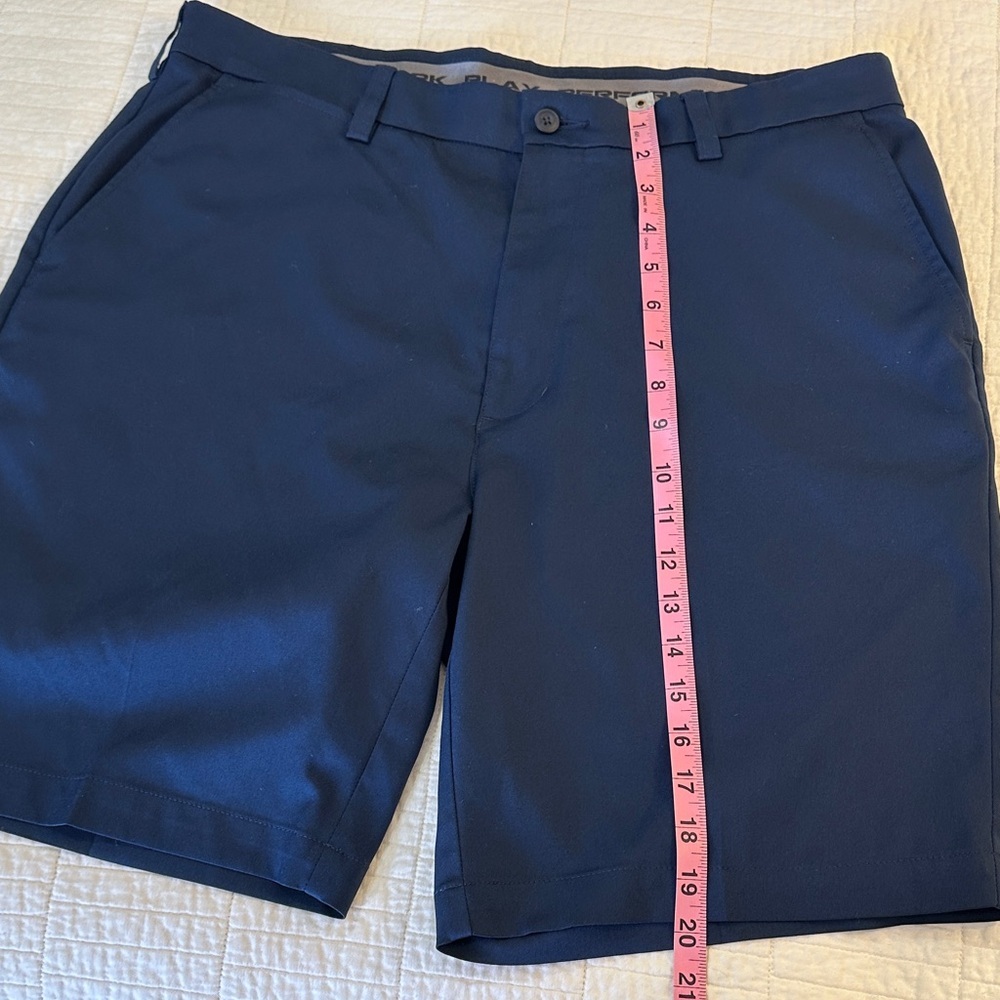 Roundtree & Yorke 36 Performance Short Navy Blue Stretch Golf Business casual - Picture 5 of 5
